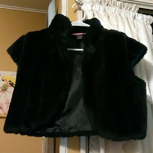 Faux fur vest